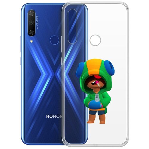 Чехол-накладка Clear Case Brawl Stars-Леон для Huawei P Smart Z/Honor 9x чехол накладка clear case brawl stars бо хорус для honor 9s huawei y5p