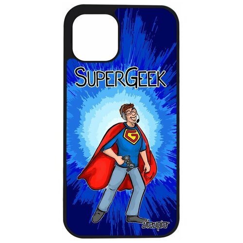 фото Чехол на смартфон apple iphone 12 pro, "супергик" супергерой смешной utaupia