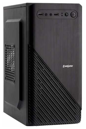 Корпус mATX Exegate BAA-103 EX277799RUS minitower, AAA450, 80mm, 2*USB, Audio, black