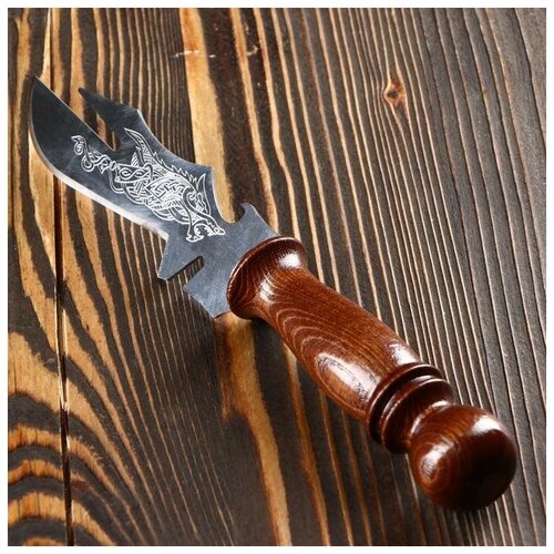 Нож-вилка для шашлыка узбекский с гравировкой./В упаковке шт: 1