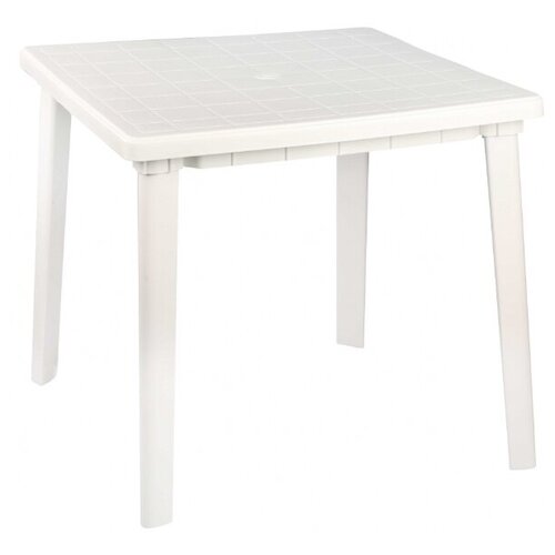 Стол обеденный садовый Альтернатива М2593 квадратный, белый стол обеденный садовый альтернатива ротанг плюс белый