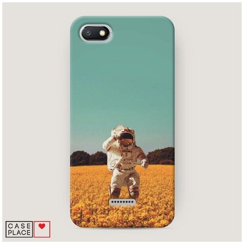 фото Чехол пластиковый xiaomi redmi 6a космонавт в поле case place