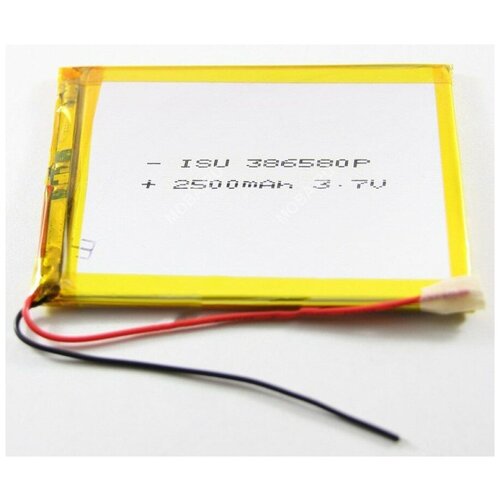 аккумулятор li pol батарея 304569p 3 7v li pol 2000 mah 3x45x69 mm Аккумулятор Li-Pol (батарея) 386580 3.7V Li-Pol 2500 mAh (3.8x65x80 mm)