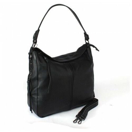 фото Сумка женская натуральная кожа gu 1002-1081, 1отд+карм/перег, плечевой ремень, черный sale 241061 аделия