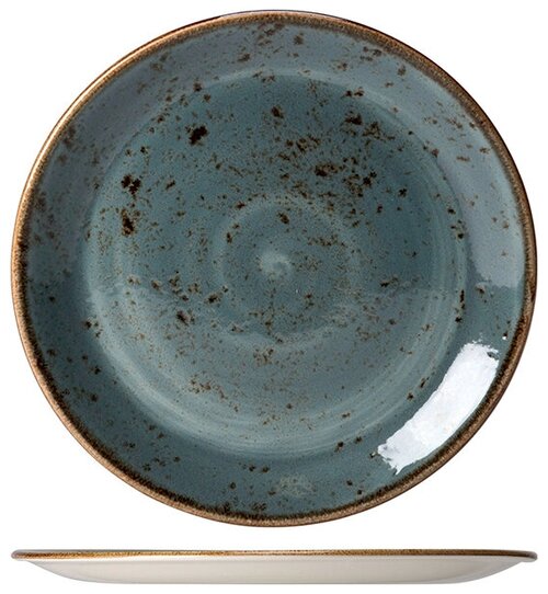 Тарелка мелкая «Крафт», 30 см, синий, фарфор, 11300565, Steelite