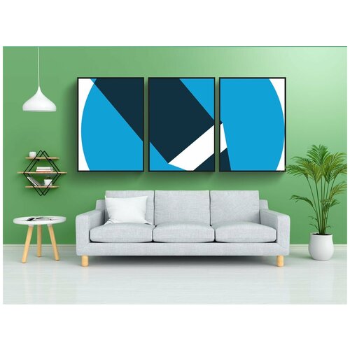 фото Набор модулных постеров для интерьера "карандаш, логотип, икона" 60x90 см. в тубусе, без рамки lotsprints