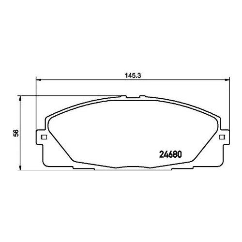 Колодки тормозные передние к кт HELLA PAGID 8DB355028701