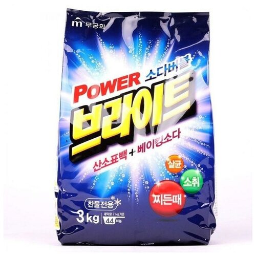 MUKUNGHWA Стиральный порошок Mukunghwa Power Bright Detergen, 3 кг