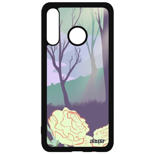 фото Красивый чехол на мобильный // huawei p30 lite // "лесные розы" дерево дизайн, utaupia, цветной