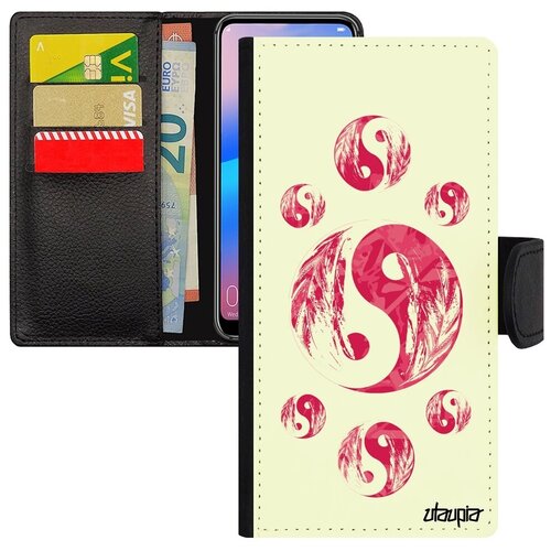 фото Чехол-книжка на мобильный // xiaomi redmi 6a // "инь и ян" символ буддизм, utaupia, белый