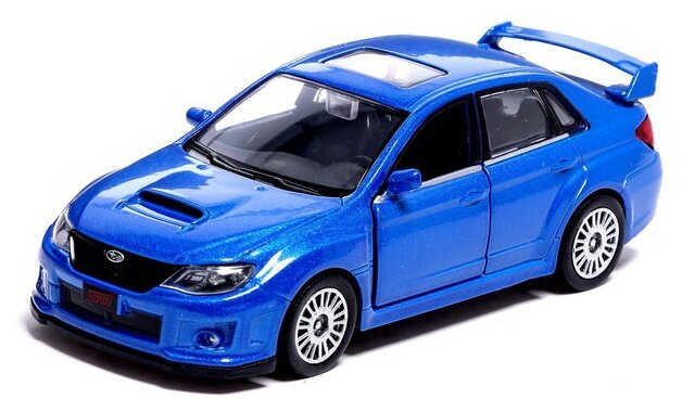 Машина металлическая SUBARU WRX STI, 1:43, цвет синий