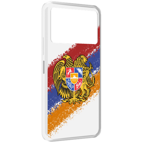 Чехол MyPads флаг герб Армении для Infinix NOTE 12 VIP (X672) задняя-панель-накладка-бампер чехол mypads герб флаг днр 1 для infinix note 12 vip x672 задняя панель накладка бампер