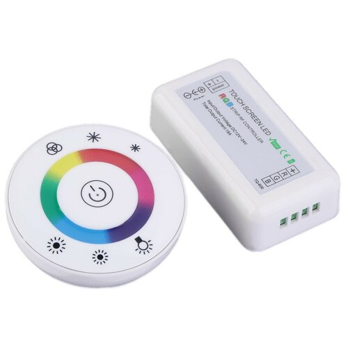 RGB Контроллер Touch White-Ring RF, 12-24 В, 18 A, 216-432 Вт