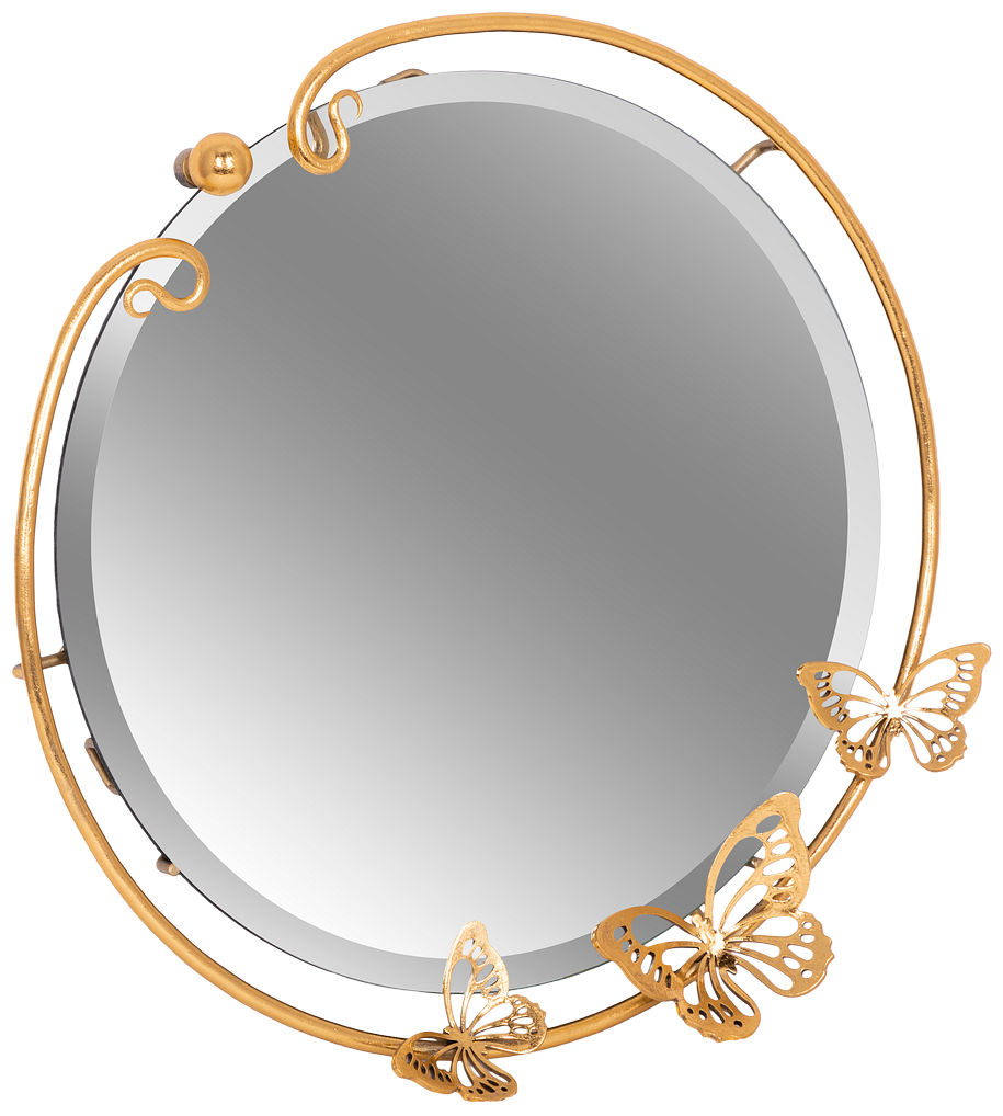 Настенное зеркало Bogacho Бабочка Эир бронзовое - фотография № 4