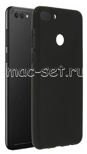 Чехол-накладка для Huawei Y9 (2018) силиконовая черная 1.2 мм