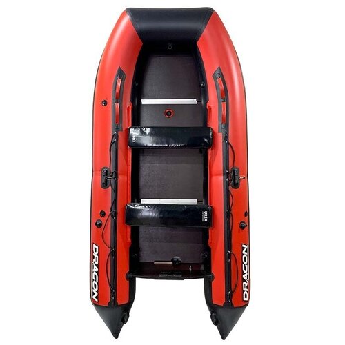 фото Надувная лодка dragon 330 max красно-черный