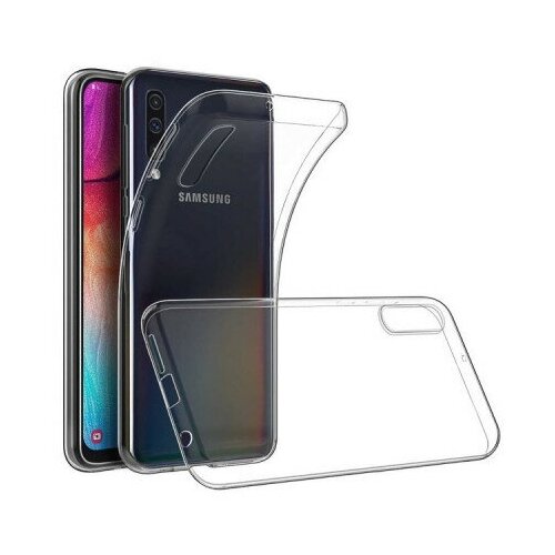 Силиконовый чехол для Samsung Galaxy A70 прозрачный