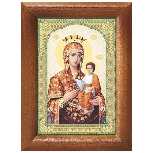 Икона Божией Матери Самонаписавшаяся, в рамке 7,5*10 см икона божией матери самонаписавшаяся в широкой рамке 19 22 5 см