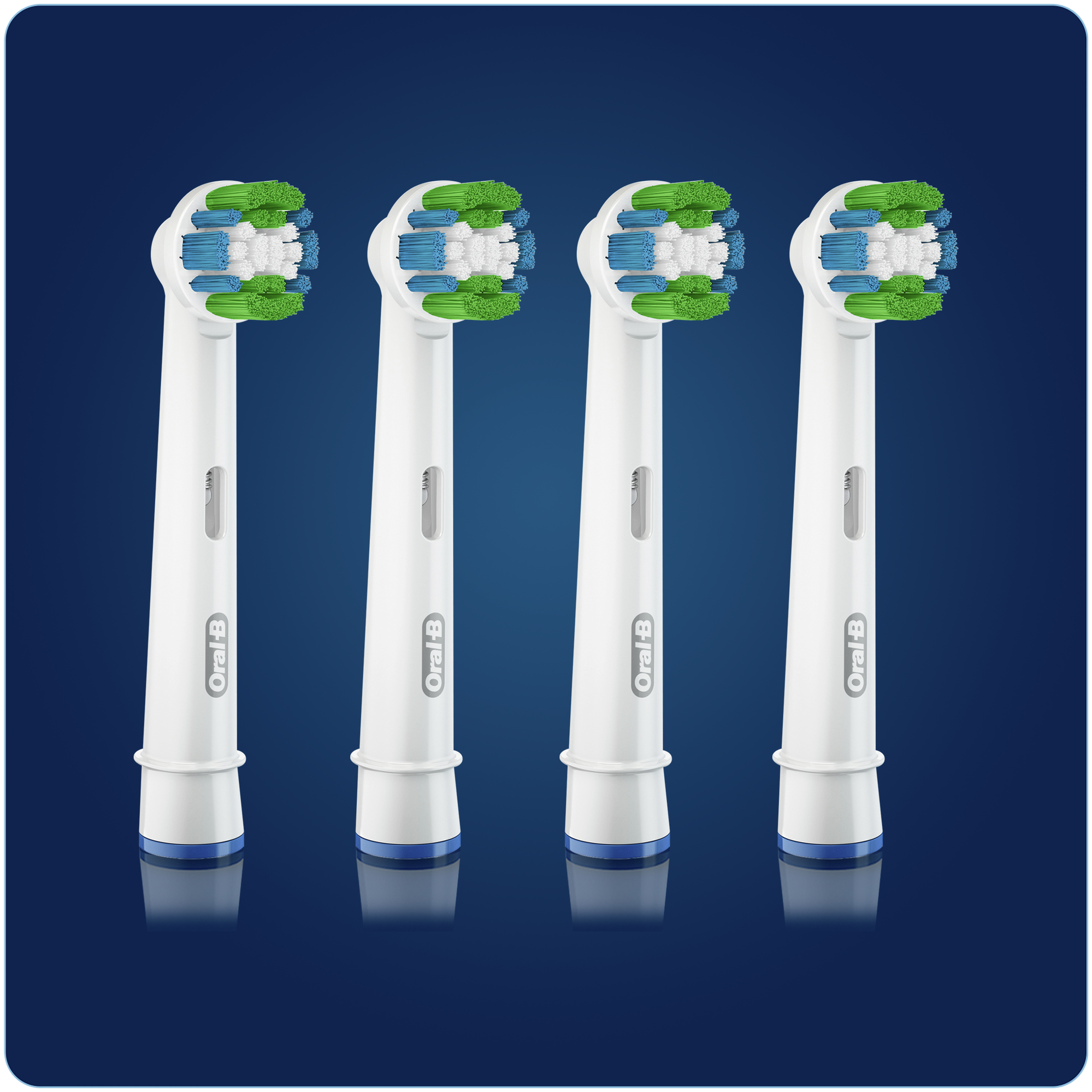 Набор насадок Oral-B Precision Clean CleanMaximiser для ирригатора и электрической щетки, белый, 4 шт.