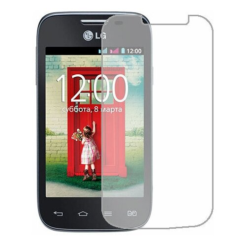 LG L40 Dual D170 защитный экран Гидрогель Прозрачный (Силикон) 1 штука