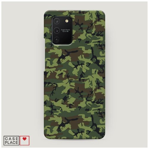 фото Чехол пластиковый samsung galaxy a91 камуфляж ветки case place