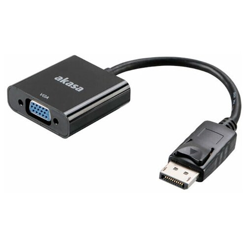 Аксессуар Akasa DisplayPort - VGA 0.2m AK-CBDP04-20BK аксессуар akasa displayport vga 0 2m ak cbdp04 20bk