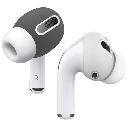 Чехол Elago Ear Tips (EAPP- PADSM- DGYWH) для AirPods Pro (Dark Grey/White)