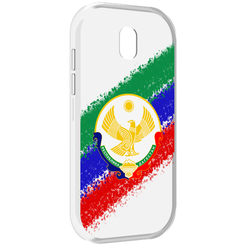 Чехол MyPads герб флаг Дагестана для Caterpillar S42 задняя-панель-накладка-бампер