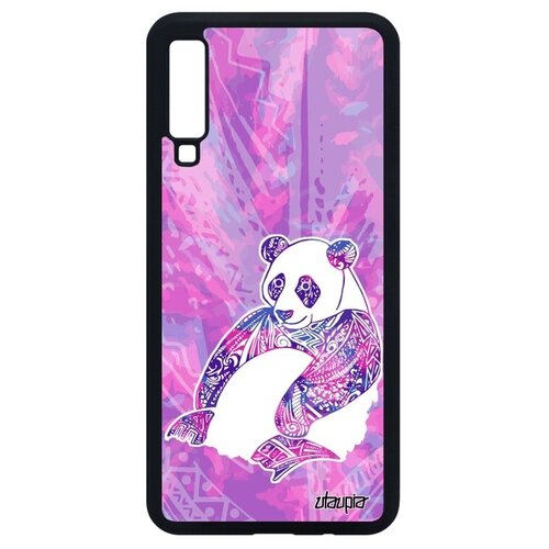 фото Защитный чехол на телефон // galaxy a7 2018 // "панда" panda детеныш, utaupia, розовый