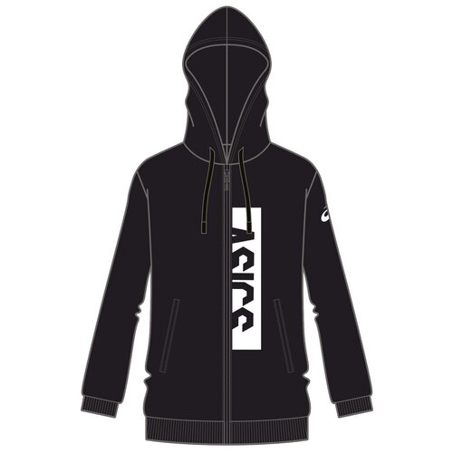 фото Толстовка asics entry sweat fz hoodie logo черный l 2031a435-001