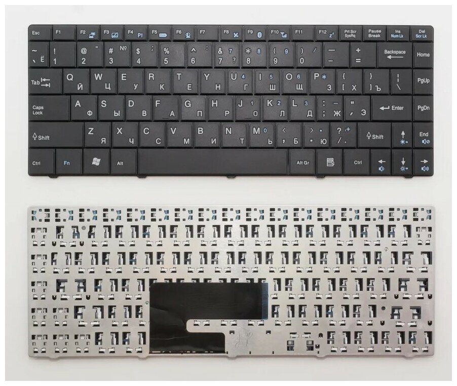 Клавиатура для ноутбука MSI X-Slim X400 черная (черный шлейф)