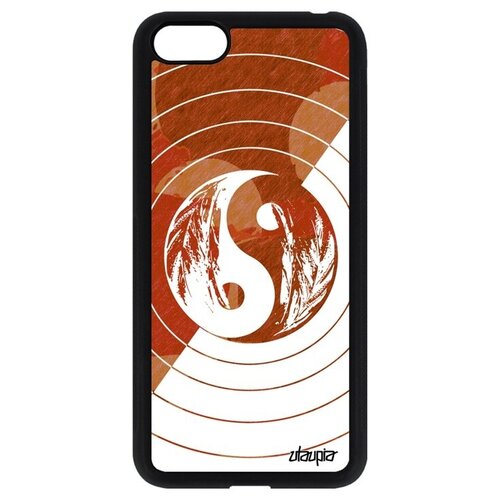 фото Защитный чехол на смартфон // huawei y5 2018 // "инь и ян" экилибр пять стихий, utaupia, светло-коричневый