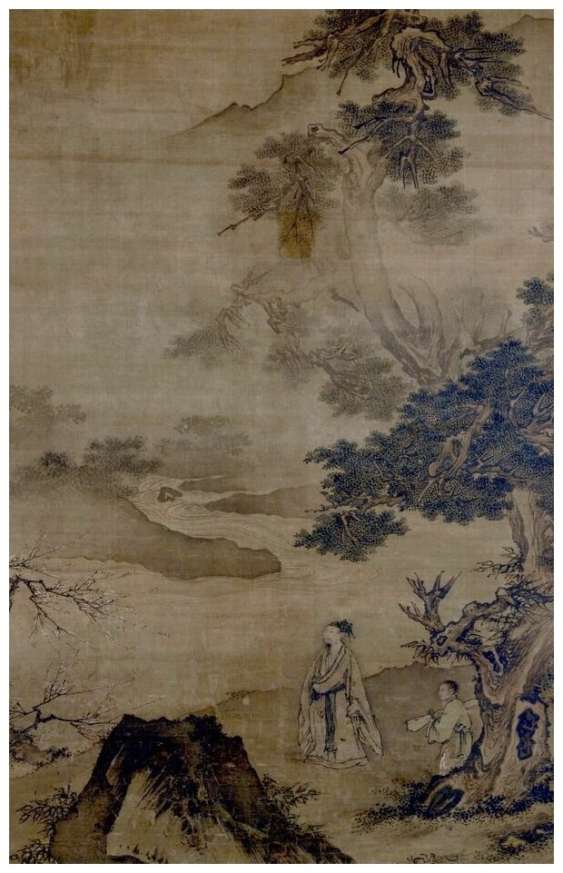 Постер на холсте Цветущая слива (Plum Blossoms) 40см. x 63см.