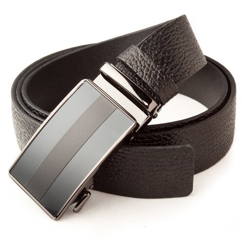 фото Ремень black tortoise, натуральная кожа, металл, размер xxl, длина 120 см., черный