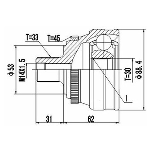 Комплект Шруса DYNAMATRIX-KOREA арт. DCV803012