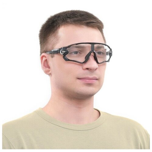 фото Очки спортивные, uv400, ширина 15 см, дужка 13.5 см, линза 8 х 5.1 см brand no name