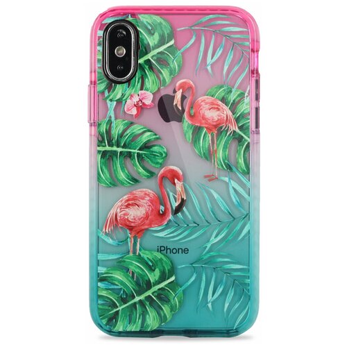 фото Чехол для iphone x/xs summer dream силикон (flamingo) pastila