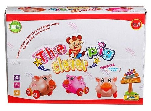 Набор игрушек, свинки, 8 шт, The clever pig, 225-5001 - Н62535