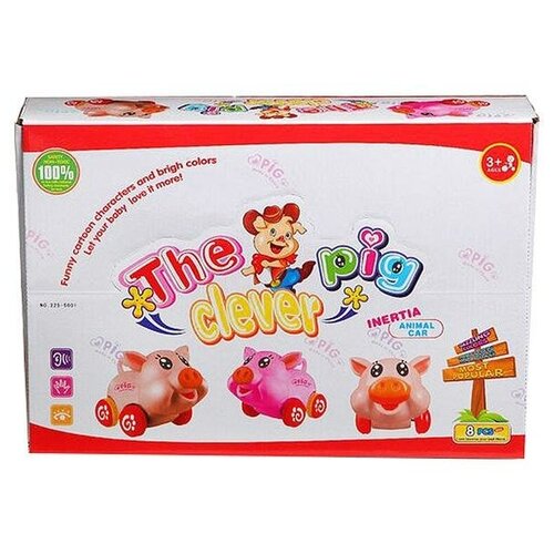Набор игрушек, свинки, 8 шт, The clever pig, 225-5001 - Н62535