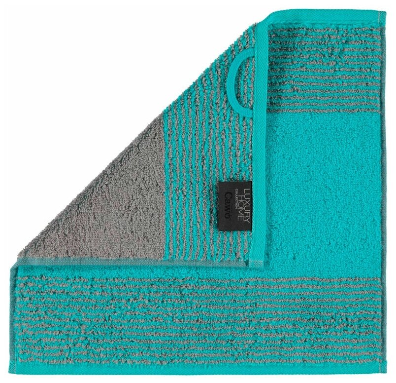 Полотенце махровое Cawo Two-Tone 50x100см, цвет бирюзовый - фотография № 9