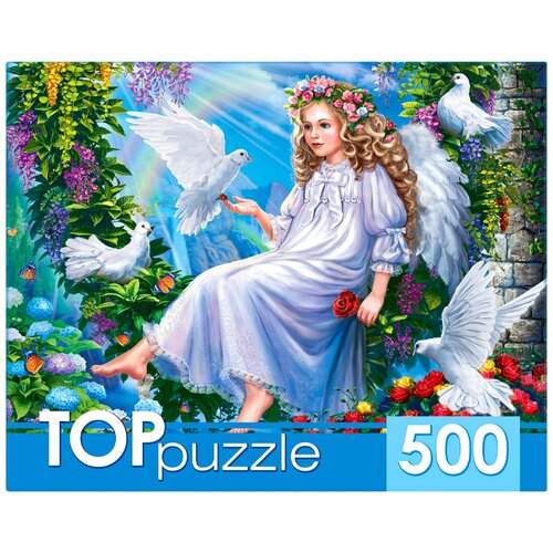 TOPpuzzle. Пазлы 500 элементов. ХТП500-4239 ангелок В саду