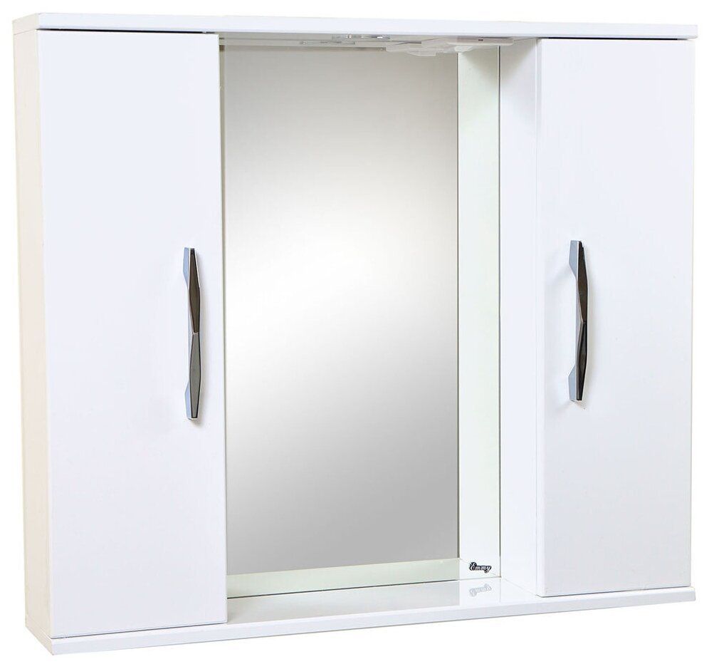 Зеркало со шкафчиками рокард 80 с подсветкой - фотография № 1