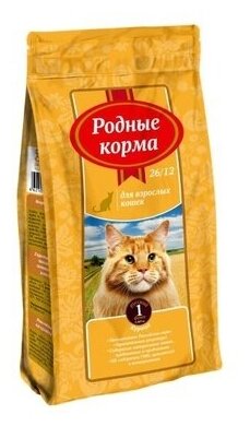 Родные корма Сухой корм для взрослых кошек с курицей 66379, 0,409 кг