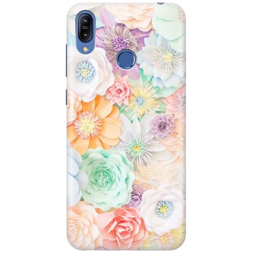 фото Ультратонкий силиконовый чехол-накладка для asus zenfone max (m2) zb633kl с принтом "цветочное многообразие" gosso