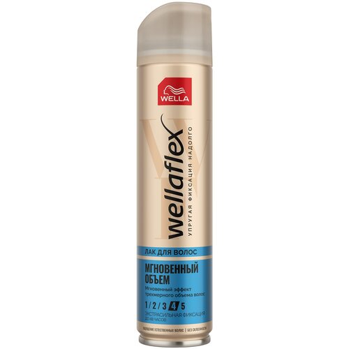 Wella Лак для волос Wellaflex Мгновенный объем, экстрасильная фиксация, 250 мл