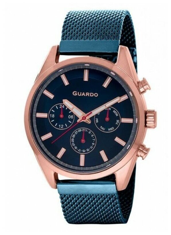 Наручные часы GUARDO Premium 11661-4 тёмно-синий