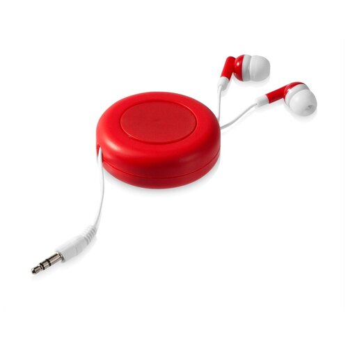 Наушники Reely с выдвижным проводом красный 66800₽