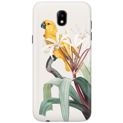 фото Re:paчехол - накладка artcolor для samsung galaxy j5 (2017) с принтом "желтый попугай"
