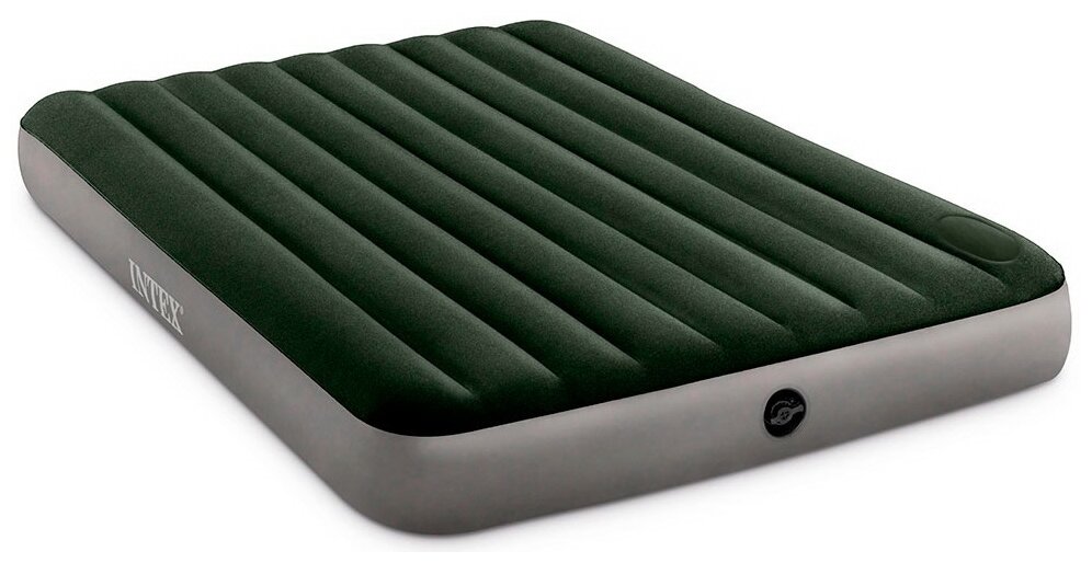 Надувная кровать Intex Queen Dura-Beam Downy Airbed with Built-in Foot Pump (64763)