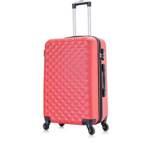 Чемодан-самокат L'case Phatthaya Lcase-Phatthaya-M-L-orange-10-003, 115 л, размер L, красный